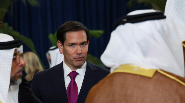 מרקו רוביו בפסגת השלום בשארם א-שייח' (צילום: רויטרס)