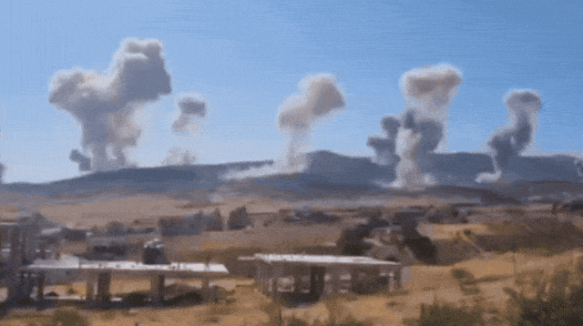 תקיפה בלבנון (צילום: רשתות ערביות)