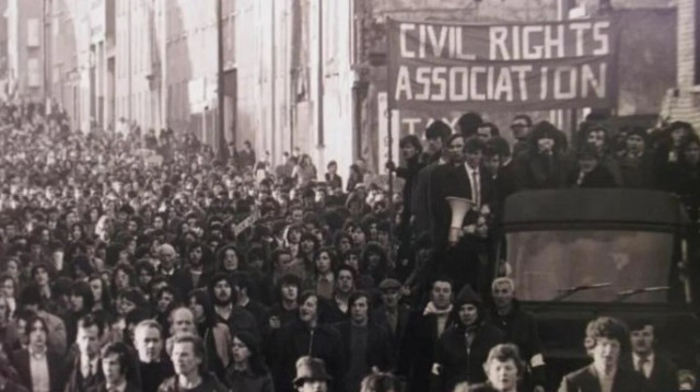 אירועי "יום ראשון העקוב מדם" בצפון אירלנד 1972 (צילום: צילום מסך לפי סעיף 27א)