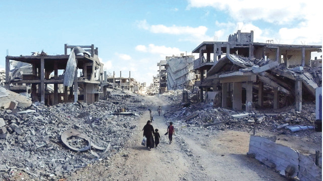 רחוב בעיר עזה (צילום: רויטרס)