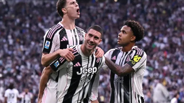 החגיגה הכי טובה בליגה. יובנטוס בטירוף (צילום: GettyImages)