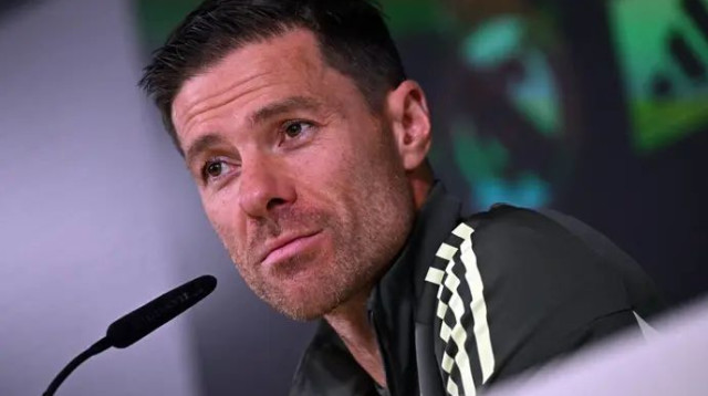 "משחק מאוד מיוחד". צ'אבי אלונסו במסיבת העיתונאים (צילום: GettyImages, JAVIER SORIANO/AFP)