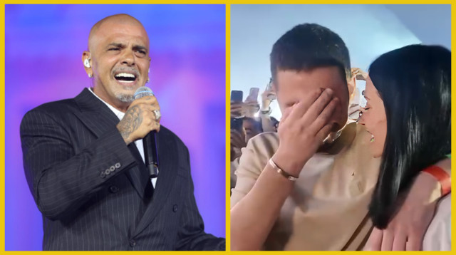 אייל גולן מקדיש את השיר "לוחמת" לאלקנה בוחבוט ולרעייתו רבקה (צילום: אלוני מור)