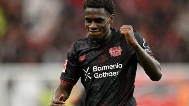 שער שלישי בארבעה משחקים. ארנסט פוקו (צילום: GettyImages, INA FASSBENDER/AFP)