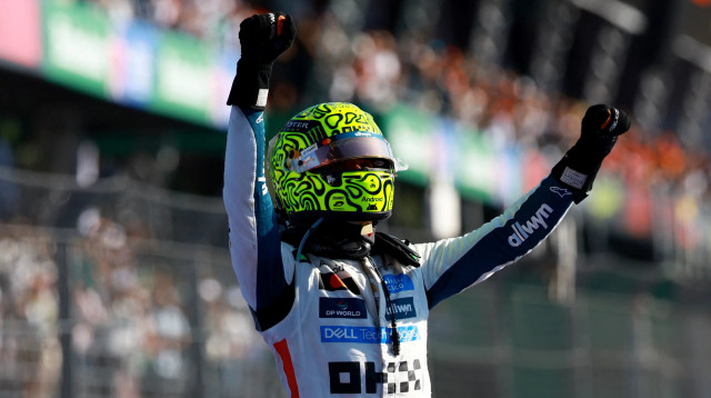 לנדו נוריס נהג קבוצת מקלארן, פורמולה 1 (צילום: רויטרס)