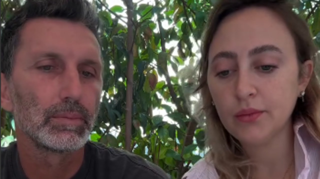 אריק בנאדו ובת זוגו חיה (צילום: מתוך אינסטגרם)