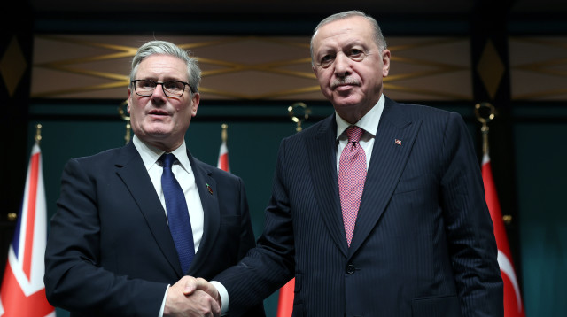 רג'פ טאיפ ארדואן, קיר סטארמר (צילום: רויטרס)