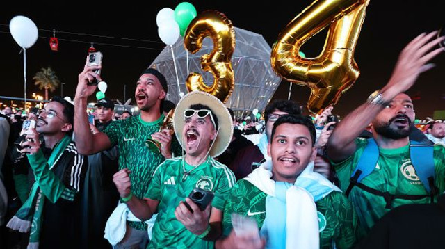 אוהדי נבחרת ערב הסעודית (צילום: Francois Nel)