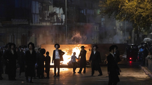 מחאת חרדים (צילום: חיים גולדברג, פלאש 90)