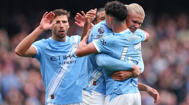 שחקני מנצ'סטר סיטי (צילום: Robbie Jay Barratt - AMA / Contributor)