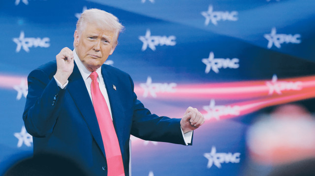 טראמפ רוקד (צילום: רויטרס)