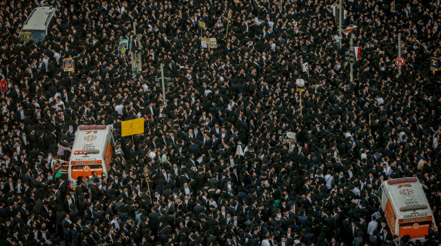 מחאת החרדים בירושלים (צילום: יונתן זינדל, פלאש 90)