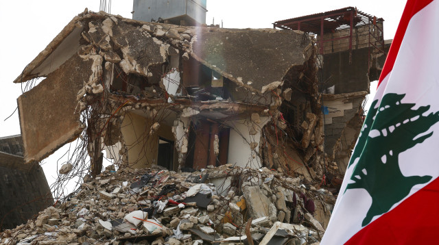 הרס בלבנון (צילום: REUTERS/Emilie Madi/File Photo)