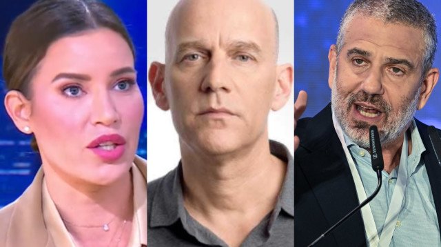 ינון מגל, גיא פלג, נטלי דדון (צילום: צילום מסך ערוץ 14, 103fm, arie leib abrams flash 90)