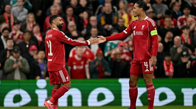 וירג'יל ואן דייק, מוחמד סלאח (צילום: GettyImages)