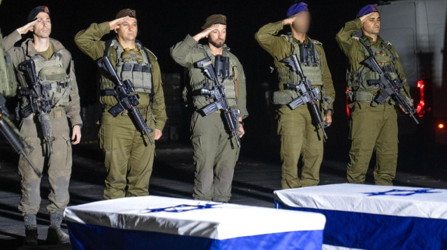 המעמד הצבאי בהשבת גופות החטופים לישראל (צילום: דובר צהל)