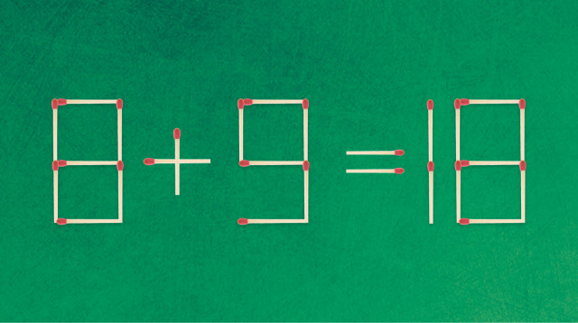 חידת גפרורים: הזיזו גפרור אחד כדי לפתור את החידה (צילום: מערכת מעריב)