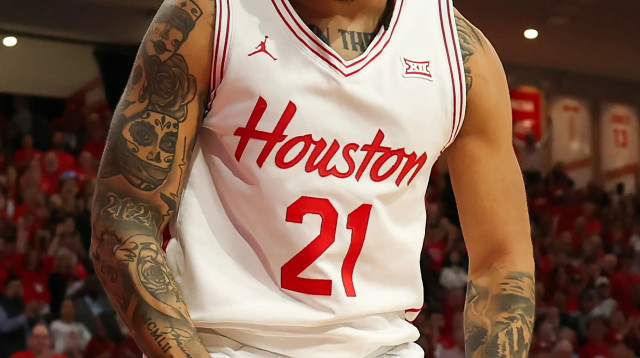 שחקן מכללת יוסטון, עמנואל שארפ (צילום: GettyImages, Kenneth Richmond)