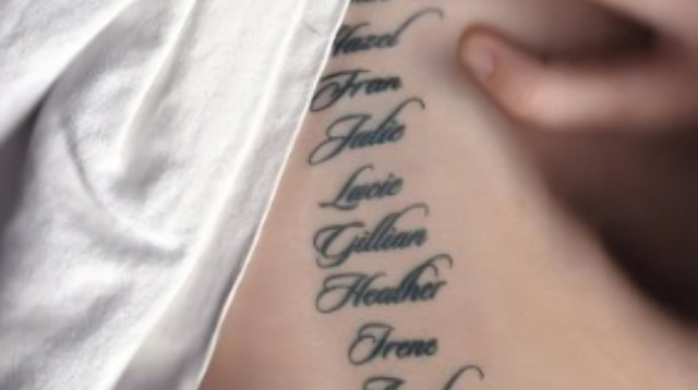 14 אקסים, 14 אימהות, 14 קעקועים (צילום: צילום מסך אינסטגרם)