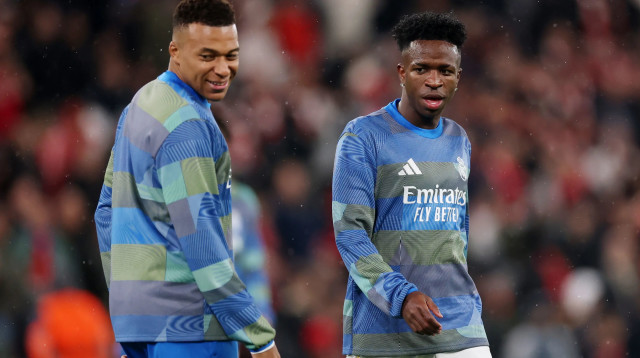 קיליאן אמבפה לצד ויניסיוס ג'וניור, ריאל מדריד (צילום: GettyImages)