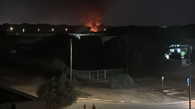 פיצוץ רכב בחדרה (צילום: רשתות חברתיות, שימוש לפי סעיף 27 א')