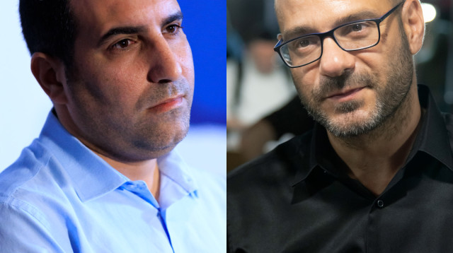 אוהד חמו, ירון אברהם (צילום: Moshe Shai/FLASH90)