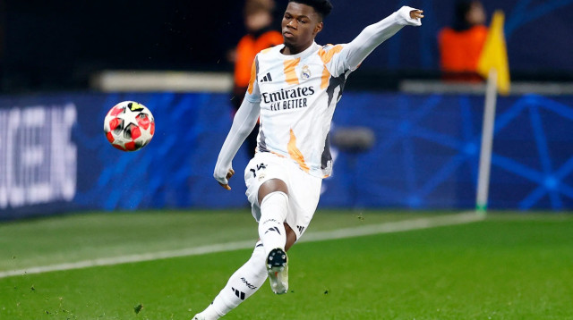 אורליאן טשואמני שחקן ריאל מדריד (צילום: רויטרס)