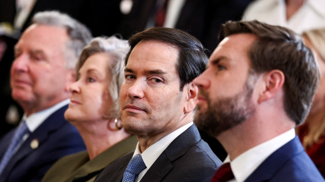 מארקו רוביו לצד ג'יי די ואנס  (צילום: רויטרס)