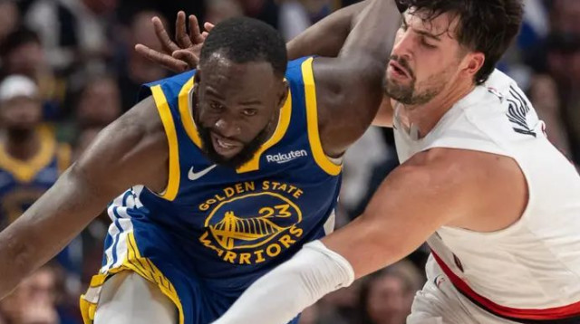 פורטלנד כבר ניצחה העונה את גולדן סטייט, הלייקרס ואוקלהומה סיטי. אבדיה מול גרין (צילום: GettyImages)