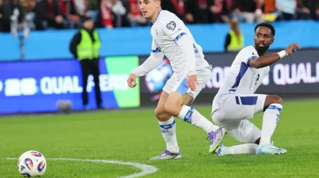 שחקני ההתקפה של ישראל בקושי נגעו בכדור ולא הורגשו (צילום: אודי ציטיאט)