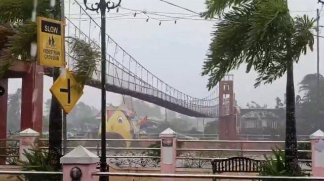 הסופה מגיעה לפיליפינים (צילום: רשתות חברתיות, שימוש לפי סעיף 27 א')