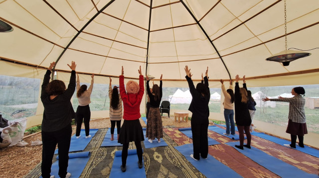 פעילות ב"חוות רימון" המסייעת לחיליים פוסט טראומטיים (צילום: באדיבות הרשות לביטחון קהילתי)