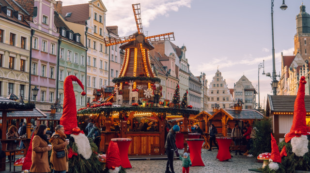 שוק חג מולד בורוצלב, פולין (צילום: שאטרסטוק)
