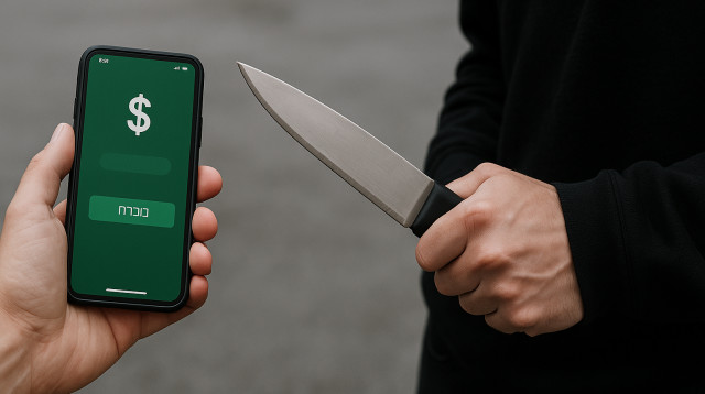 שיטת שוד חדשה בלוד (צילום: מעריב אונליין)