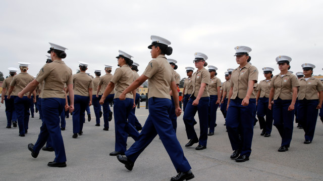 נשים בצבא ארה"ב, מארינס  (צילום: רויטרס)