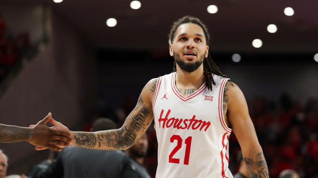 שחקן מכללת יוסטון, עמנואל שארפ (צילום: GettyImages, Kenneth Richmond)