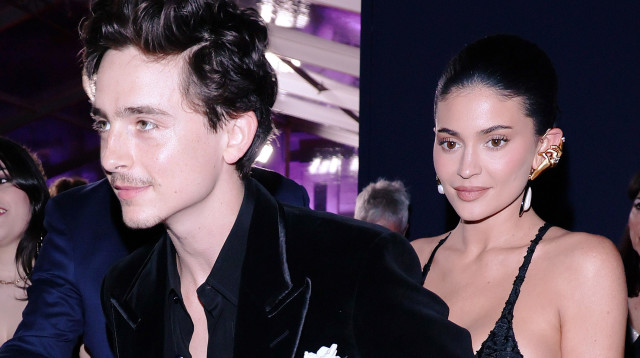 קיילי ג'נר וטימות'י שאלאמה (צילום:  Ernesto Ruscio/Getty Images)