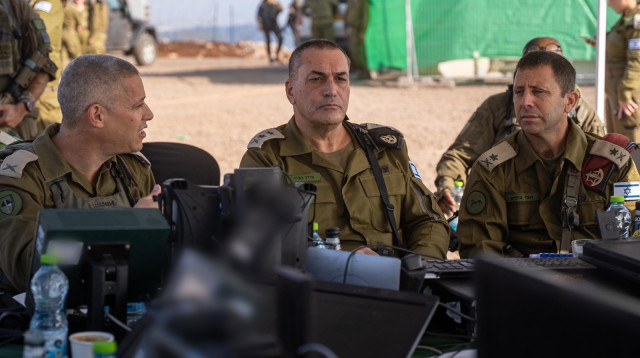 הרמטכ"ל אייל זמיר בתרגיל הדו-אוגדתי של אוגדת יהודה ושומרון (צילום: דובר צה"ל)