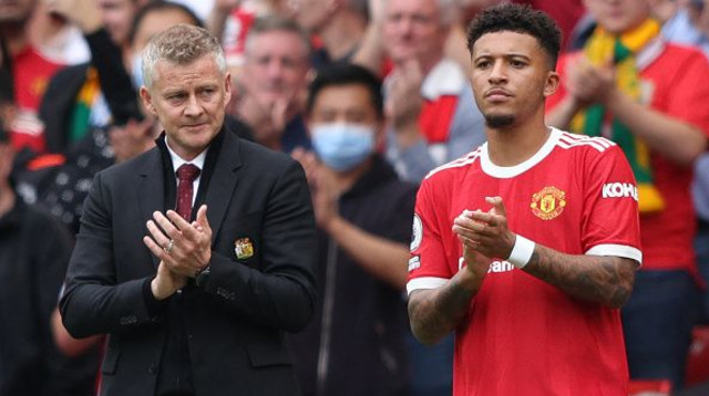 ג'יידון סאנצ'ו, אולה גונאר סולשיאר (צילום: ADRIAN DENNIS / Contributor)