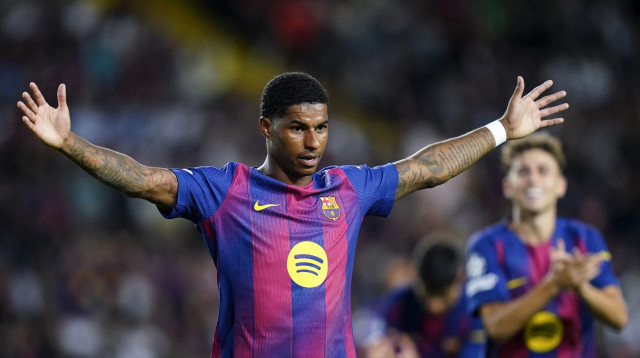 שחקן ברצלונה, מרכוס רשפורד (צילום: GettyImages, Image Photo Agency)