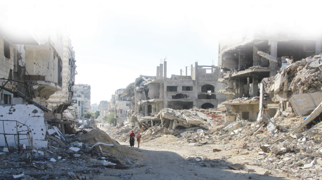 הריסות בעזה (צילום: רויטרס)