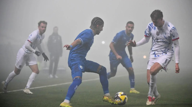 שחקן הנבחרת הצעירה של ישראל תאי עבד (צילום: אתר רשמי, ההתאחדות לכדורגל)