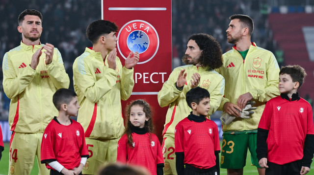 שחקני נבחרת ספרד (צילום: GettyImages)