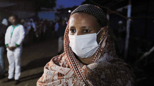 מגיפה, מסכה, אתיופיה (צילום: REUTERS/Tiksa Negeri)