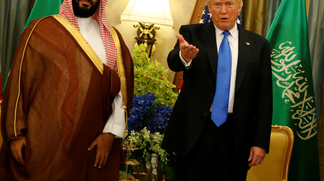 דונלד טראמפ ומוחמד בן סלמאן (צילום: רויטרס)