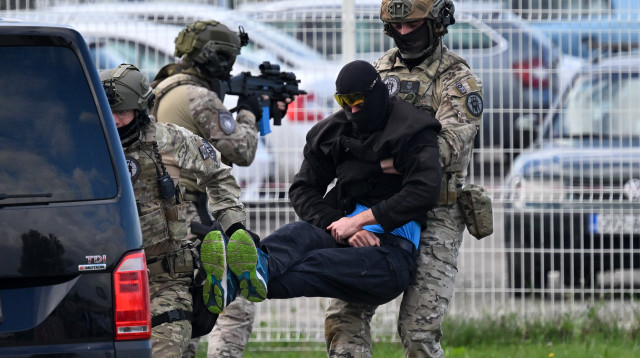 משטרת בוסניה (צילום: ELVIS BARUKCIC/AFP via Getty Images)