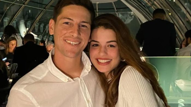 גוני נאור ובת זוגו לילך (צילום: מסך, אינסטגרם)