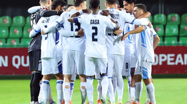 שחקני נבחרת ישראל (צילום: אודי ציטיאט)