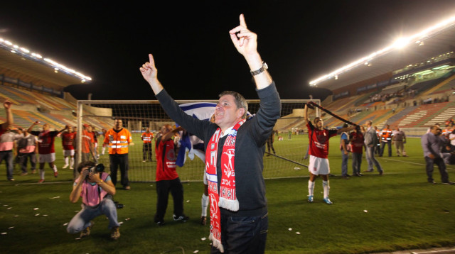 אלי גוטמן חוגג דאבל בלתי נשכח (צילום: צילום: פלאש 90, מעריב)