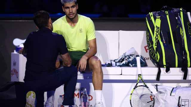 קרלוס אלקראס, טורניר גמר הסבב 2025 (צילום: רויטרס)